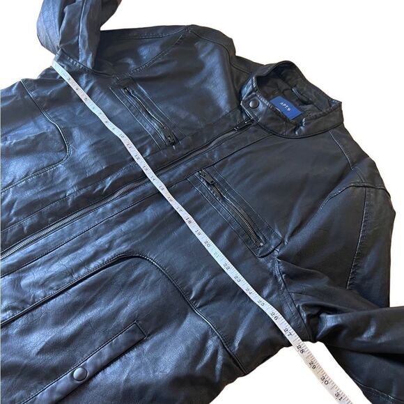 Apt 9 vegan leather jacket black size XXL NWOT - Picture 12 of 13